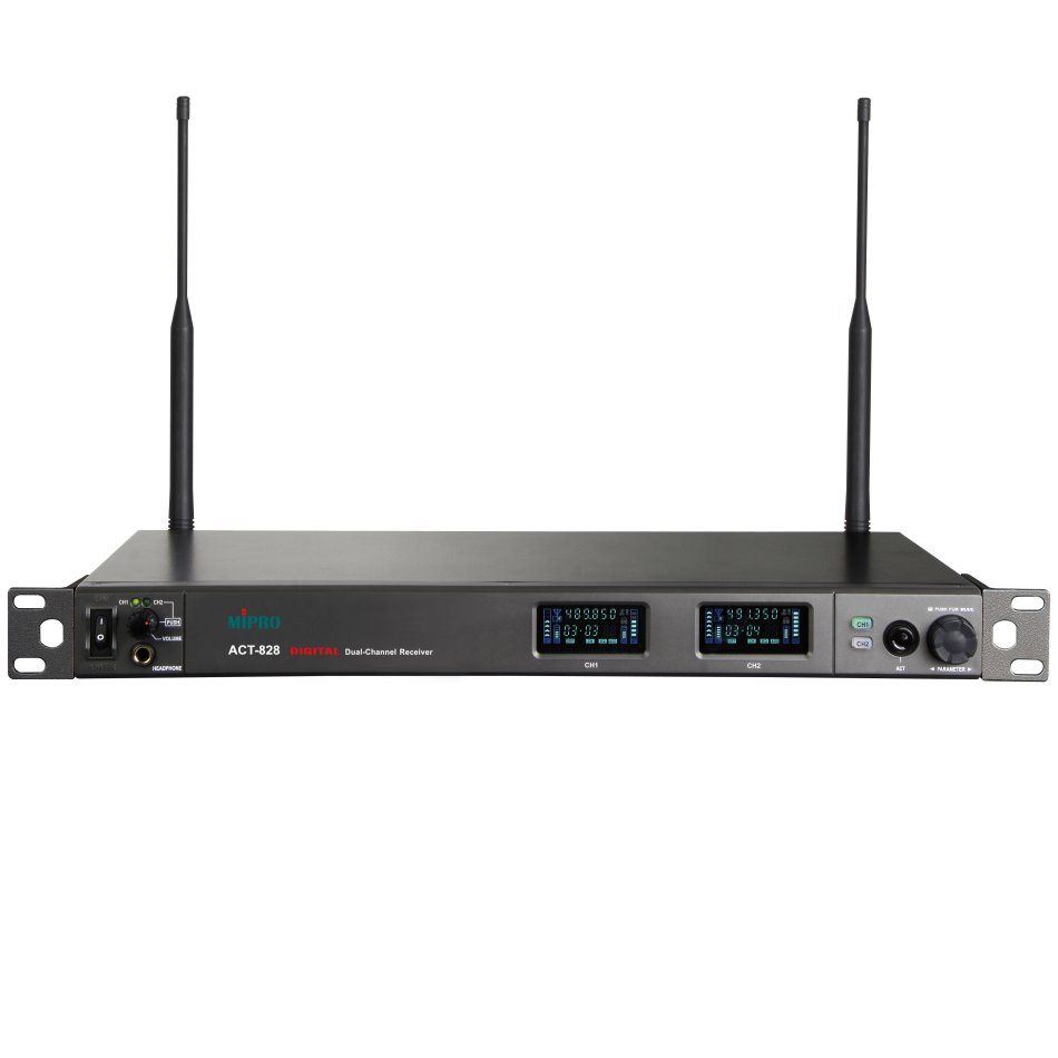 MIPRO Digital 2ch Receiver 72MHz Bandbreite, Encryption 19" 1HE